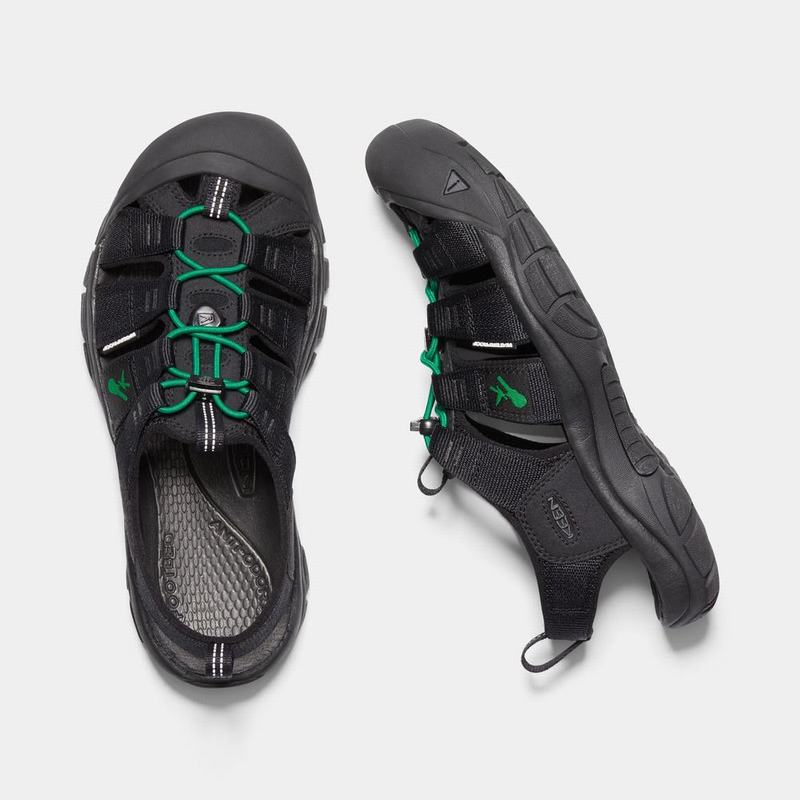 Keen サンダル | キーンニューポートリバイバル スポーツ サンダル メンズ 黒 / 緑 | Keen Newport | 401578-KTW